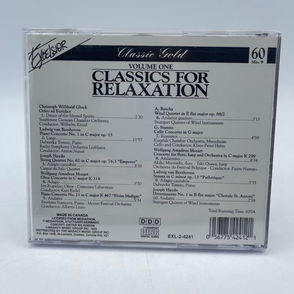 Excelsior Classics For Relaxation Volume One CD - Picture 6 of 6